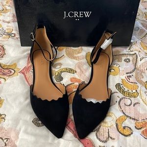 J.Crew Scalloped d'Orsay flats